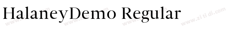 HalaneyDemo Regular字体转换 HalaneyDemo Regular字体转换